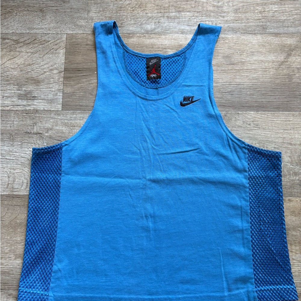 Nike Blue Athletic Tank Top Performance Fabric